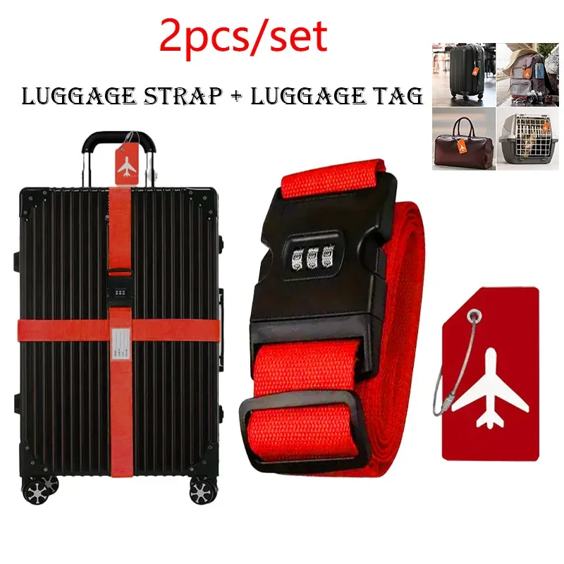 ceintures bagage polyester sécurité chiffres combinaisons simples étiquettes silicone avion adaptées valises grande taille voyage