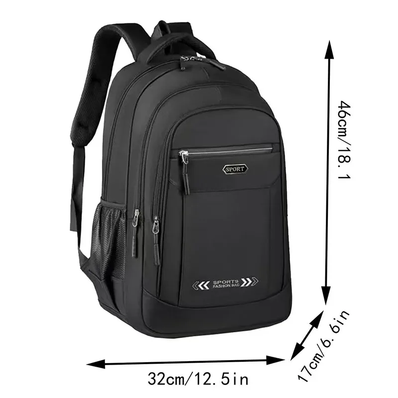 sac à dos de style neutre pour hommes et femmes, idéal pour les voyages et les étudiants en affaires. sac à double bretelles en nylon