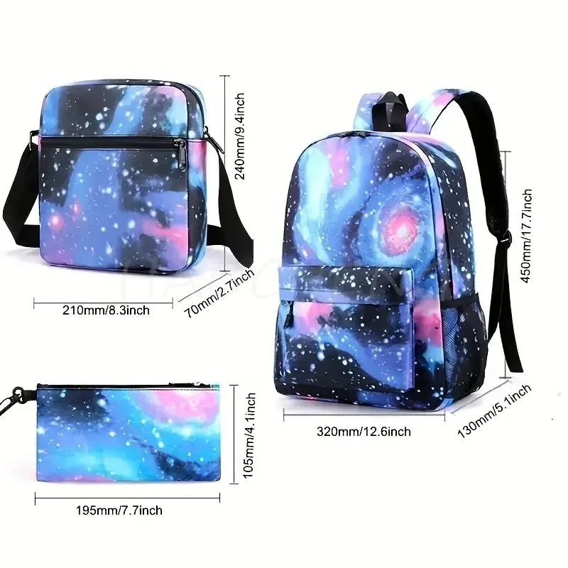 nouveau capybara anime imprimer 3 pièces/ensemble sac à dos adolescent garçon sac d'école ordinateur portable sac à dos école cadeau sac à dos avec sac à bandoulière décontracté