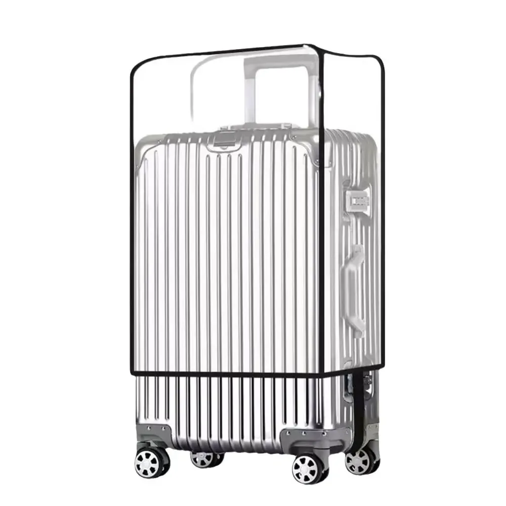 housse de protection pour bagages durable, entièrement transparente, imperméable, anti-poussière, housse de protection pour valise en pvc