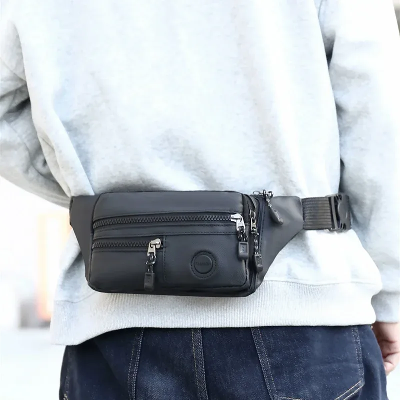 sac banane unisexe imperméable tendance – pochette de ceinture homme, sacoche de hanche femme, pochette de travail pour téléphone – équipement de voyage pour hommes et femmes