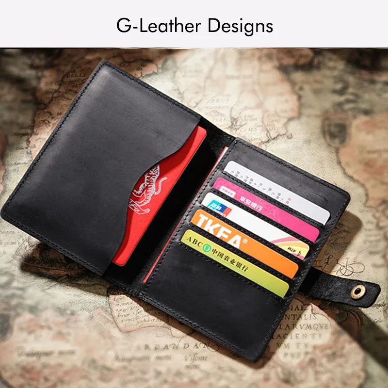 porte passeport organisateur voyage cuir vache noir documents cartes luxe finishing lisse efficacité organisation voyage accessoire