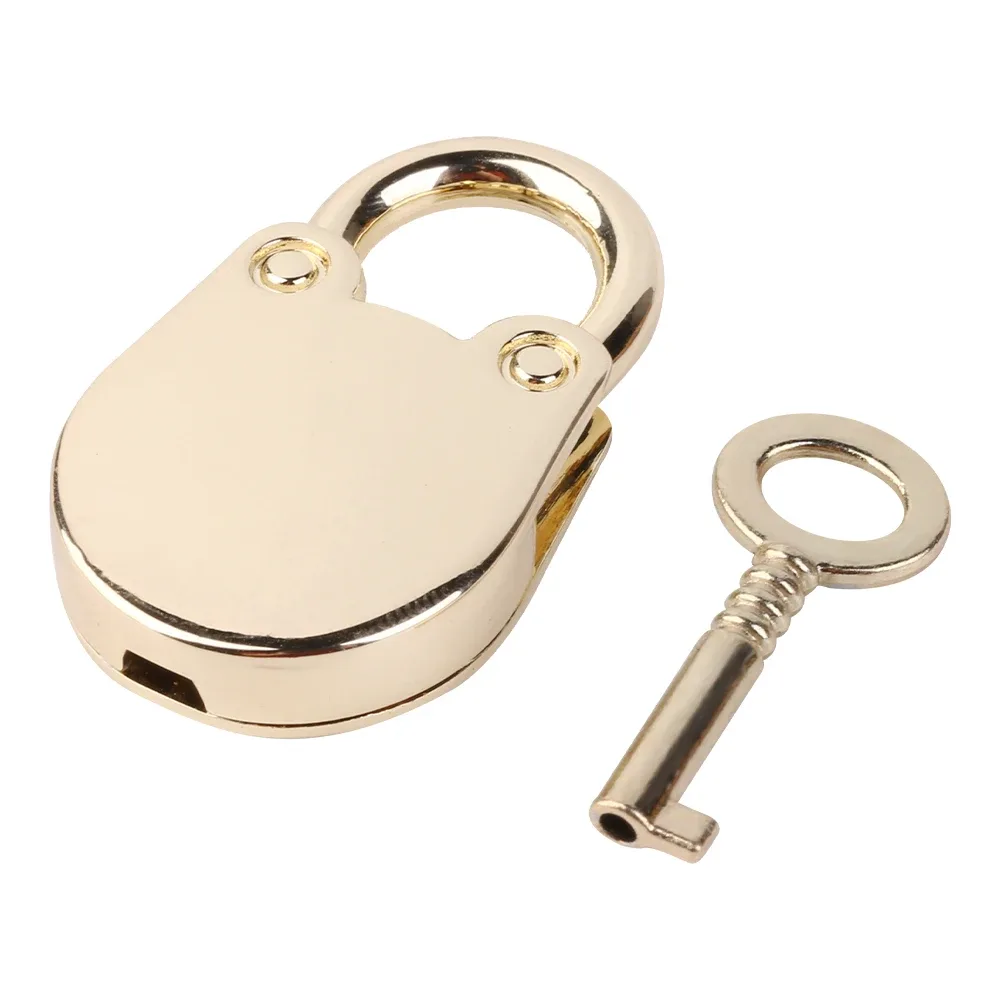 cadenas serrure tsa métal doré forme chat ovale clé suspension accessoires valise femme voyage