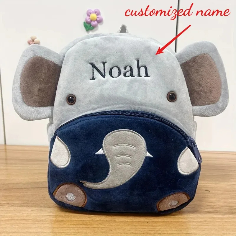sac à dos en peluche dopamine avec nom personnalisable pour garçons et filles, plusieurs doux et légers, cadeau parfait pour l'extérieur quotidien