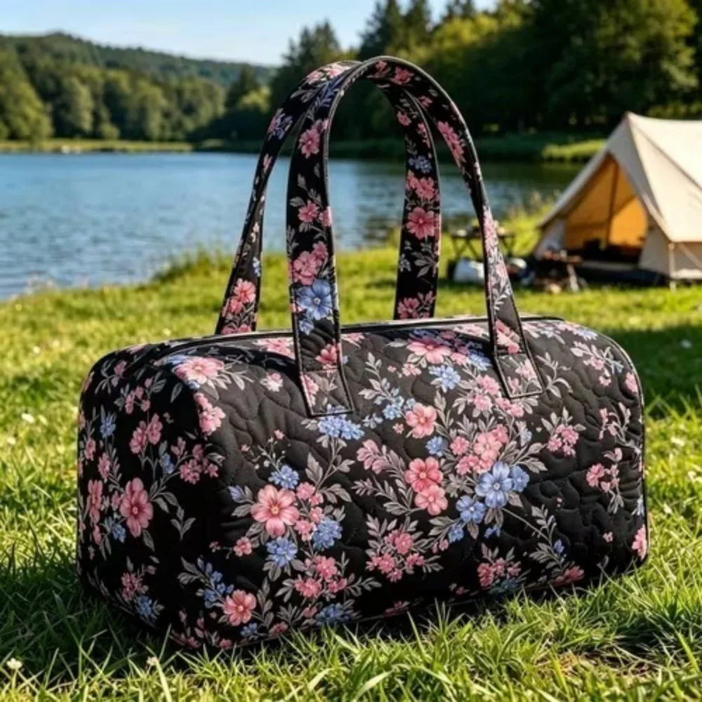 sac de voyage matelassé à imprimé chien teckel mignon, rayures arc-en-ciel, pour les amoureux des animaux, sac de week-end léger en polyester pour femmes et filles
