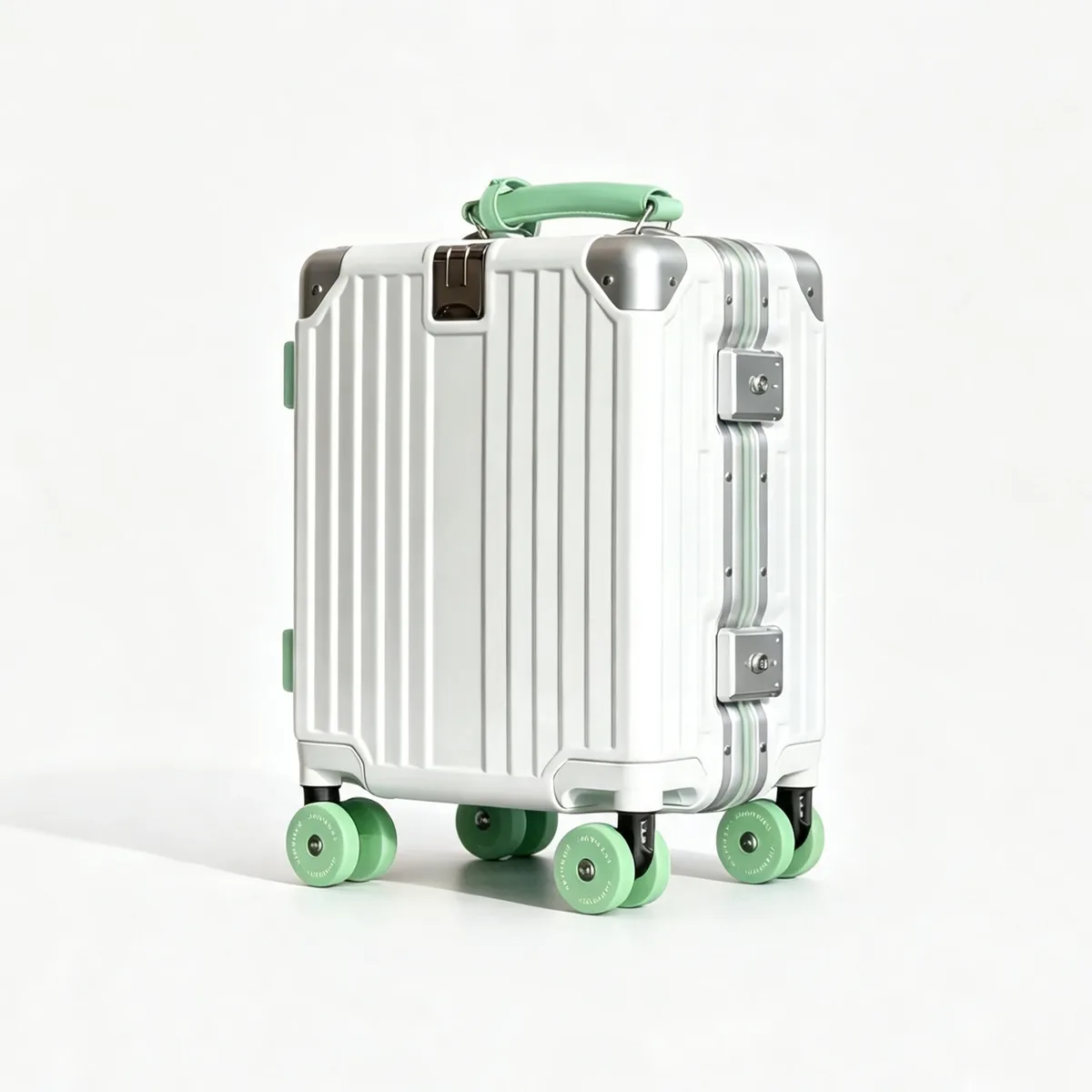 valise de voyage miniature à roulettes de 14 pouces, bagage cabine avec serrure tsa, cadre en aluminium, roues pivotantes, sac pour enfant