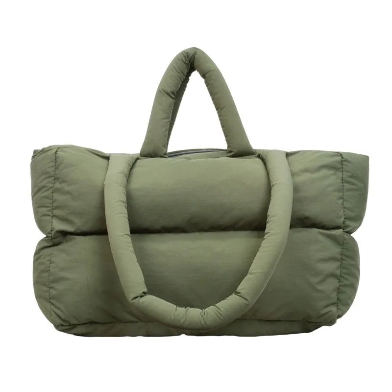 sac à main luxe sac bandoulière femme 2025 hiver dernière tendance femmes sacs fourre-tout à bandoulière espace coton rembourré grande capacité shopper fourre-tout qualité trajet sacs à main dame