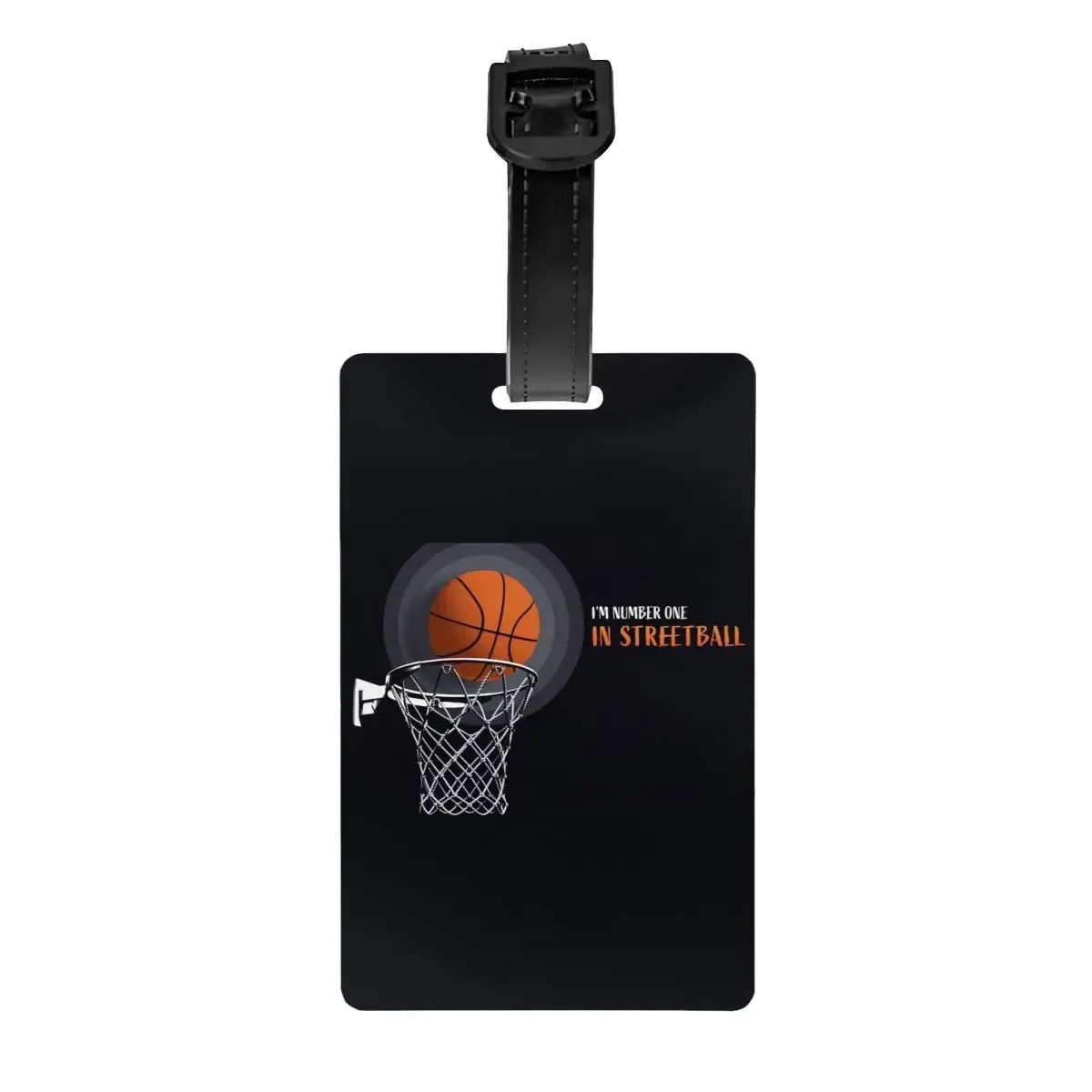 étiquettes de bagage rondes personnalisées pour valises, points de basket-ball, culture fongique de la mode, étiquettes de bagage, couverture de confidentialité, étiquette d'identification