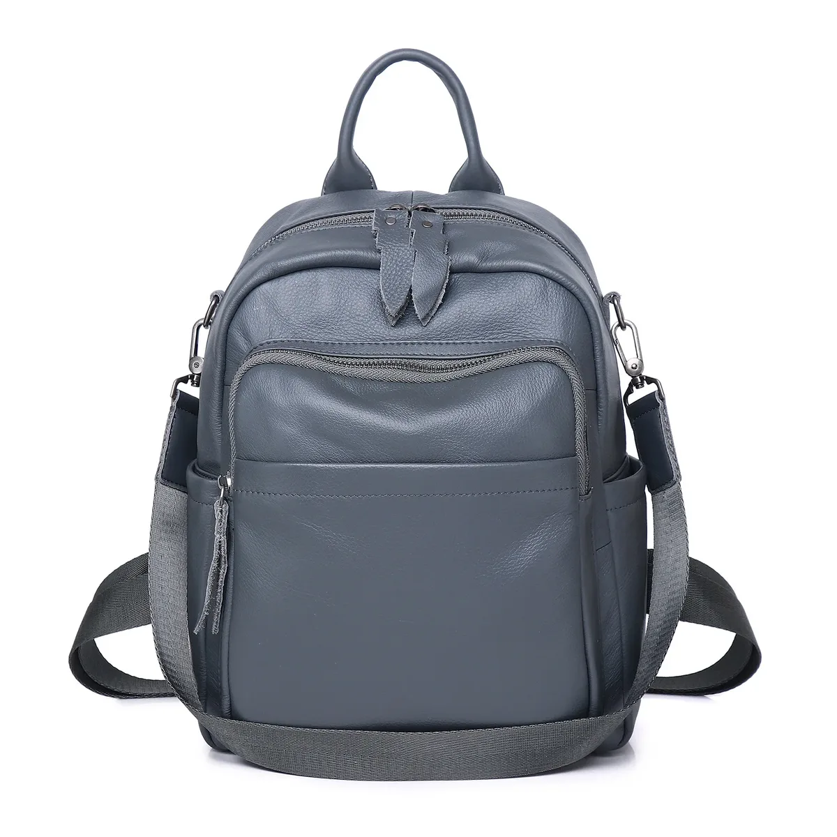 sac à dos patchwork en cuir véritable pour femme, sacs à bandoulière en cuir de vache véritable, fourre-tout de voyage en cuir de vache à la mode