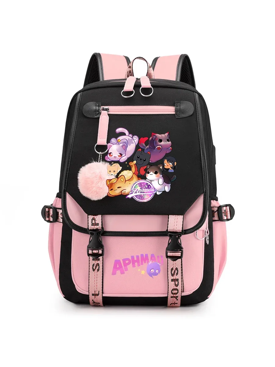 sac à dos aphmau anime pour adolescents, sacs à livres tendance pour la rentrée scolaire, sac à dos pour ordinateur portable pour étudiants