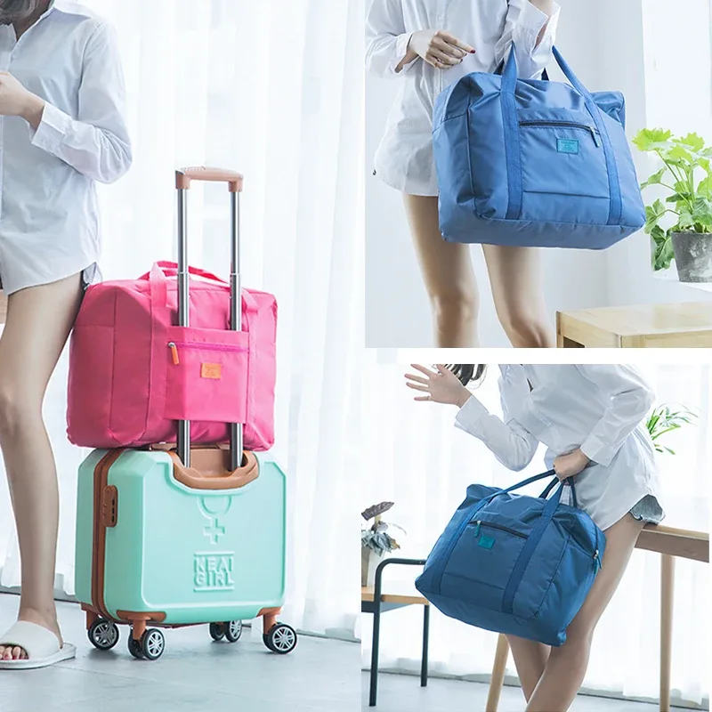 sac de voyage pliable compact et léger, unisexe, idéal pour les bagages à main, parfait pour les week-ends et les voyages