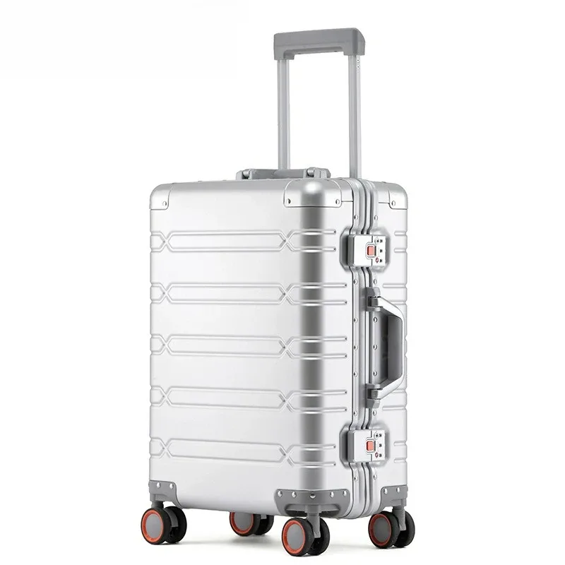 sacs de voyage bagages roulants bagages 20'' valise de cabine à main valise de voyage en alliage d'aluminium-magnésium
