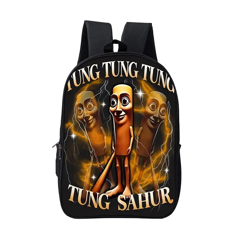 sac à dos scolaire pour garçons et filles, durable et souple, pour livres, motif dessin animé, anime, jeu, style italien brainrot, pour enfants