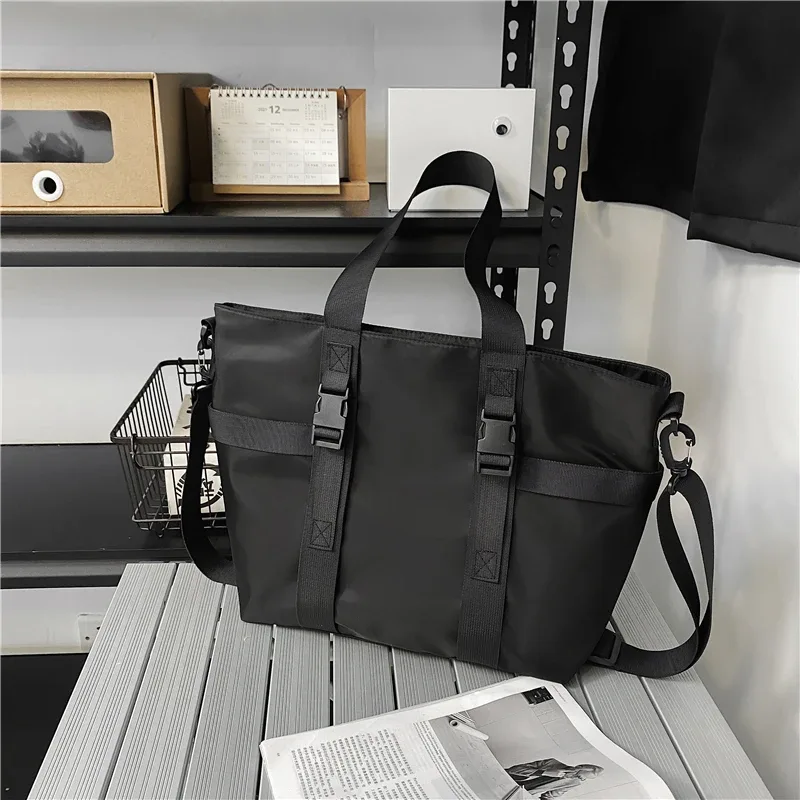 hocodo imperméable femmes voyage sac à main grande capacité dames sac de messager couleur unie femme bandoulière en nylon sac à bandoulière femmes
