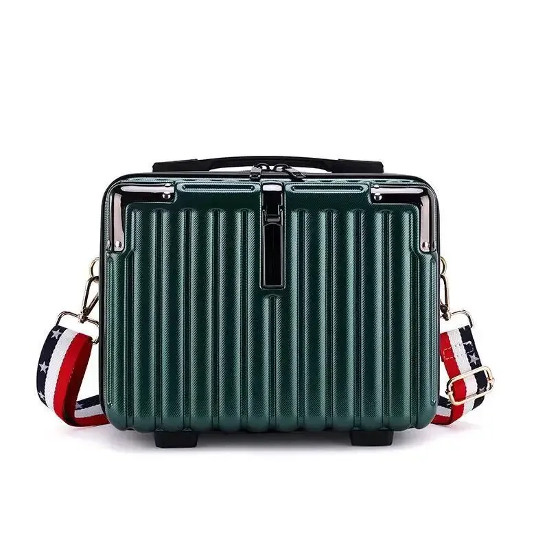 nouvelle trousse de maquillage compacte pour pc, avec bandoulière, sac de rangement portable, sac bandoulière pour étudiants, imperméable, antichoc