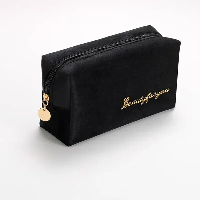 mode femmes sac cosmétique voyage serviette hygiénique maquillage articles de toilette lavage organisateur sac de rangement velours nécessaire maquillage pochette