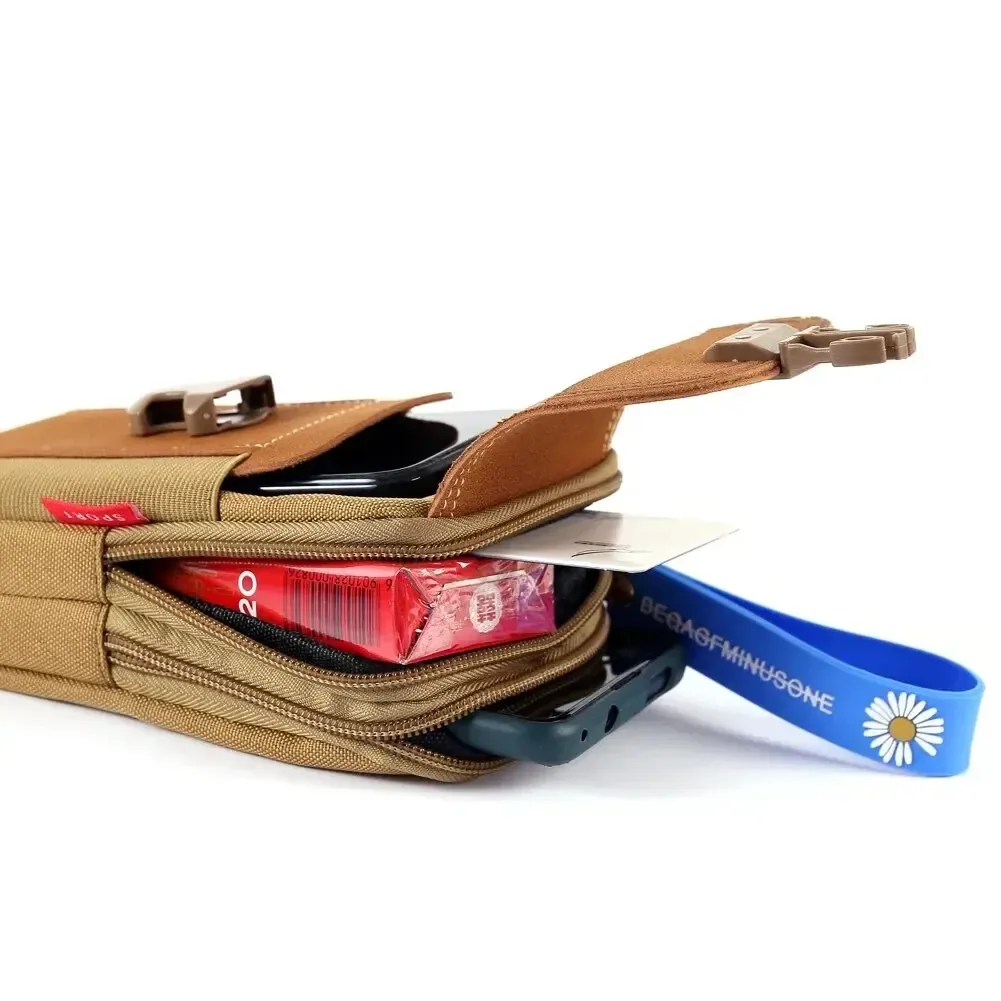 pochette de ceinture unisexe pour téléphone portable pour hommes, étui de téléphone, sac de taille molle, petit sac à dos de ceinture tactique, porte-carte