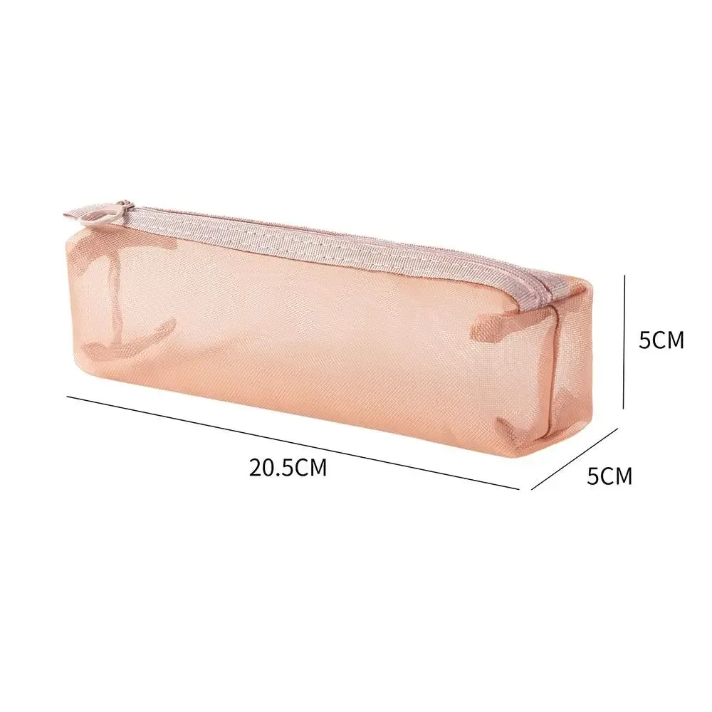 nouveau sac cosmétique en maille de grande capacité, porte-monnaie portable transparent, sac multifonctionnel en maille pour brosse cosmétique