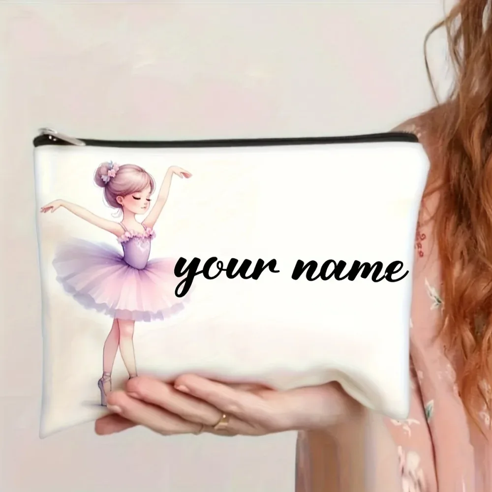 pochette cosmétique personnalisée avec nom, sac de voyage grande capacité, cadeau idéal pour la fête des mères et la remise des diplômes