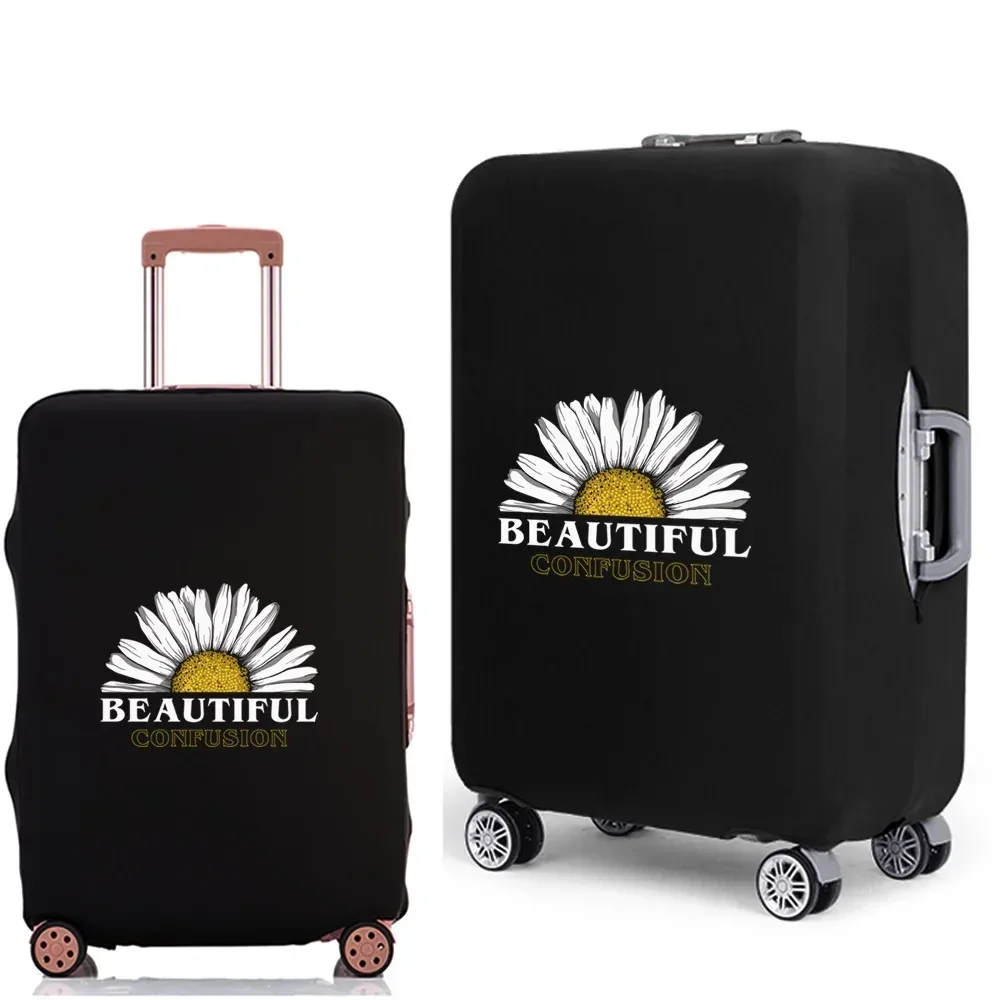 housse de protection pour valise à bagages, épaisse, élastique, anti-poussière, pour valise de 18 à 28 pouces, série daisy, accessoires de voyage