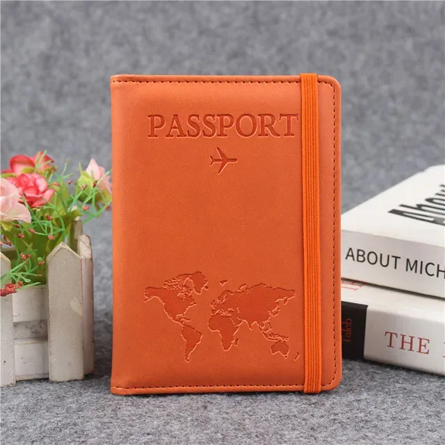 housse de passeport avec bande de fixation, étanche, avec clip intégré, protection rfid, motif léopard, porte-passeport, accessoires de voyage
