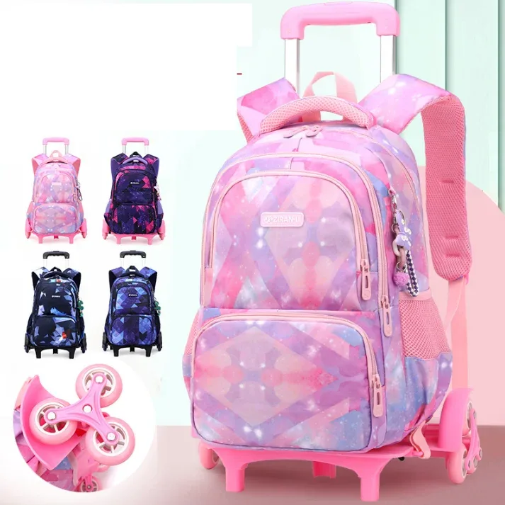 sac à dos à roulettes pour filles, sac à dos scolaire à roulettes, cartable à roulettes pour filles, sacs à roulettes pour filles.