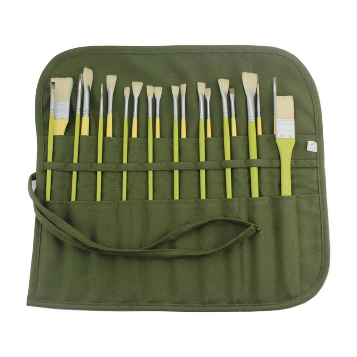 sac de rangement pour pinceaux de peinture et toiles, 22 compartiments pour pinceaux d'aquarelle et de gouache, sac de rangement pour pinceaux de calligraphie, sac à stylos enroulable