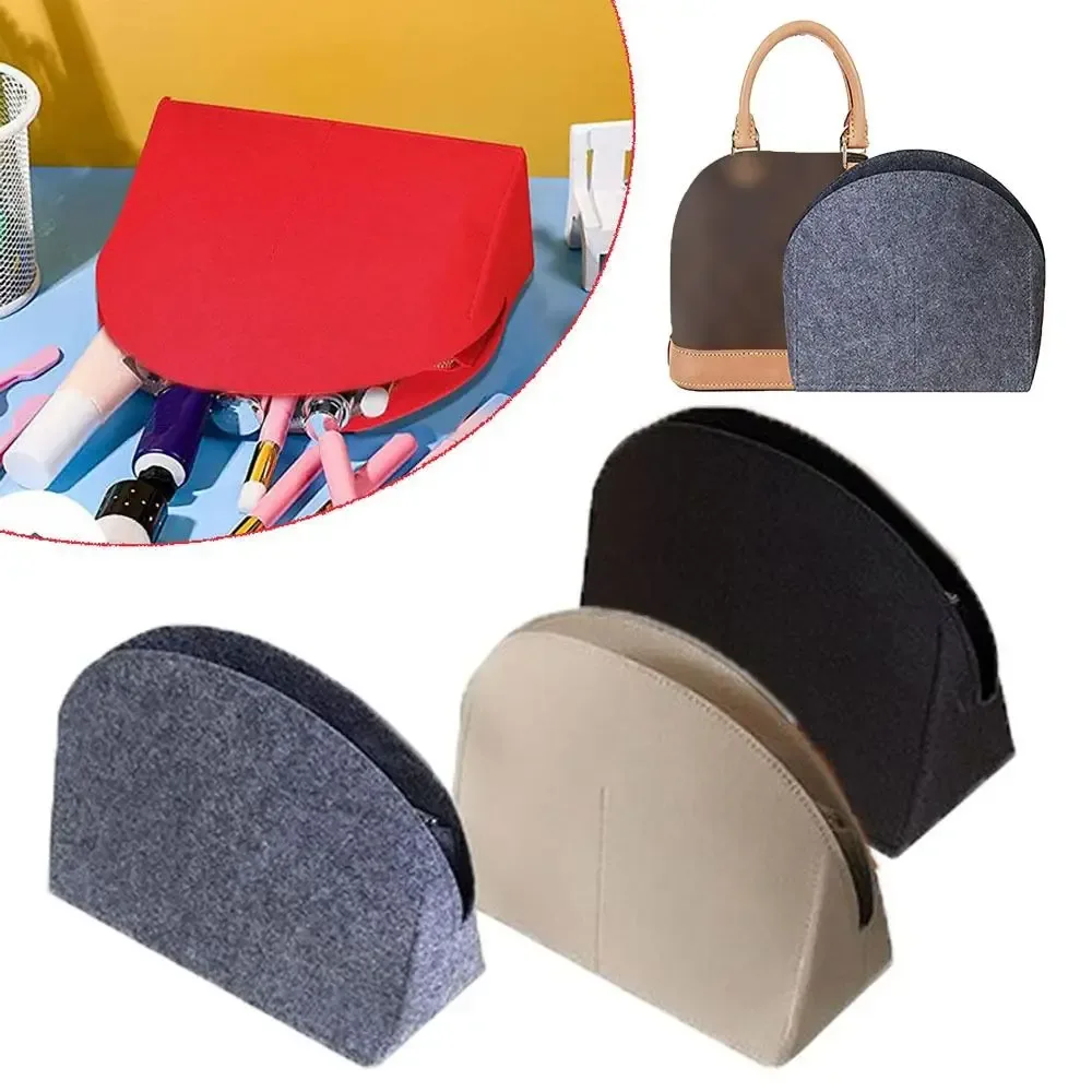sac d'insertion en feutre de haute qualité pour lv alma bb, support d'organisation interne, sac de rangement portable, doublure de sac à main