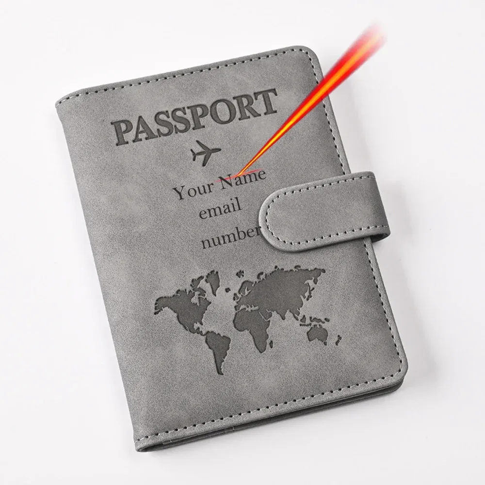 housse de passeport personnalisée avec nom, étui de passeport gravé avec monogramme, cadeau de mariage pour demoiselle d'honneur et garçon d'honneur