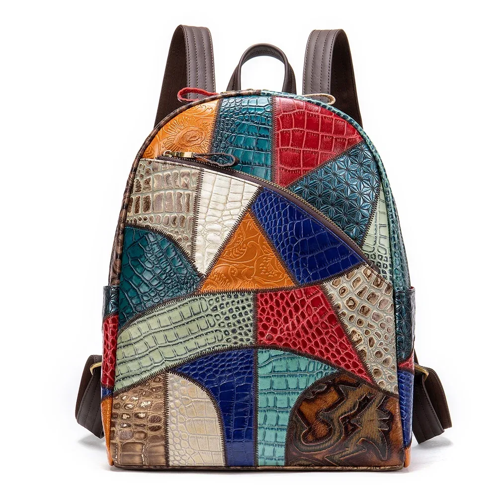 westal-sac à dos en cuir pour femmes, sacs d'école pour filles, sacs à dos pour ordinateur portable, sac à dos de voyage, nouveau, 86343