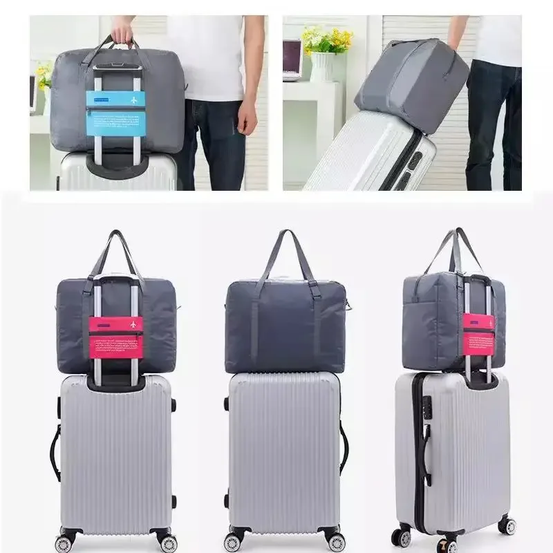 sac de voyage pliable étanche, costume unisexe, sac à main en nylon, organisateur décontracté, sacs de rangement d'avion, petit sac à bagages portable
