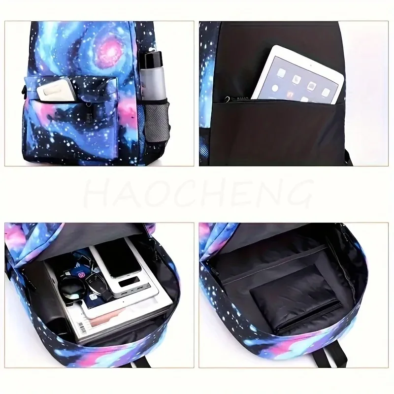 sac à dos tendance lankybox camouflage 3 pièces, grande capacité, pour adolescents, ordinateur portable, école, avec sac à bandoulière, anime, hommes, voyage, mochilas, cadeau