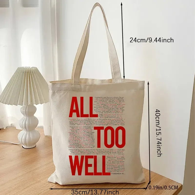 sac fourre-tout tout trop bien, sac fourre-tout taylor, sac de livre, ts merch, sac de courses, sac à bandoulière, sac en toile, cadeau d'anniversaire de noël 1 pièce