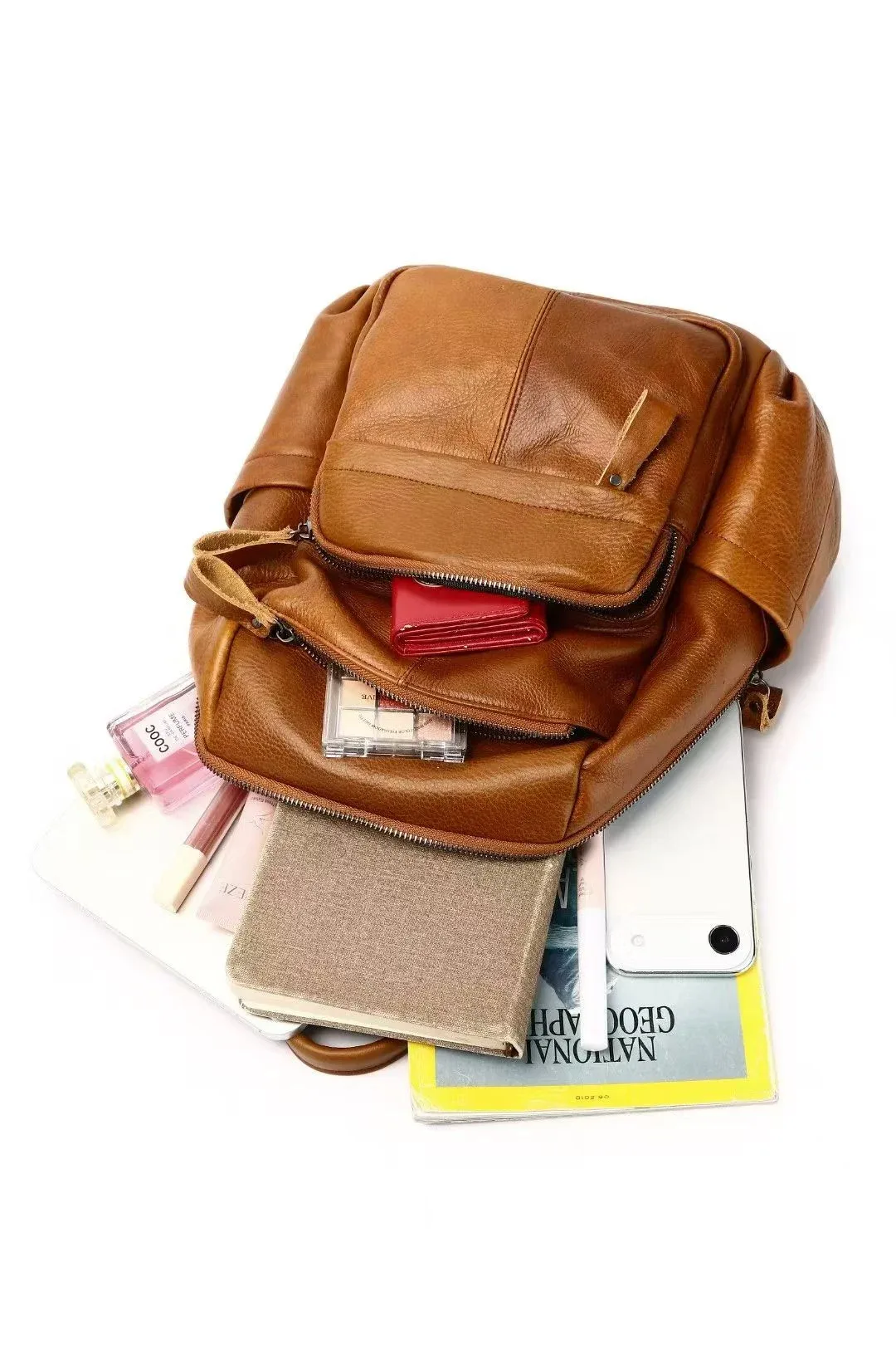 sac à dos vintage en cuir véritable pour femme, sacs fourre-tout en cuir de vache véritable pour dames, sac à bandoulière en cuir de vachette tendance, nouveauté 2026