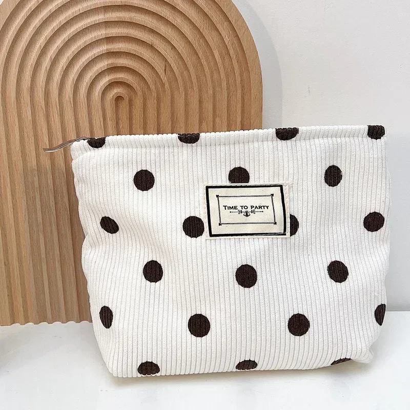 trousse à cosmétiques pour femmes, trousse de maquillage florale, organisateur, pochette à cosmétiques brodée coréenne, trousse de toilette de voyage, trousse de beauté en toile de velours côtelé