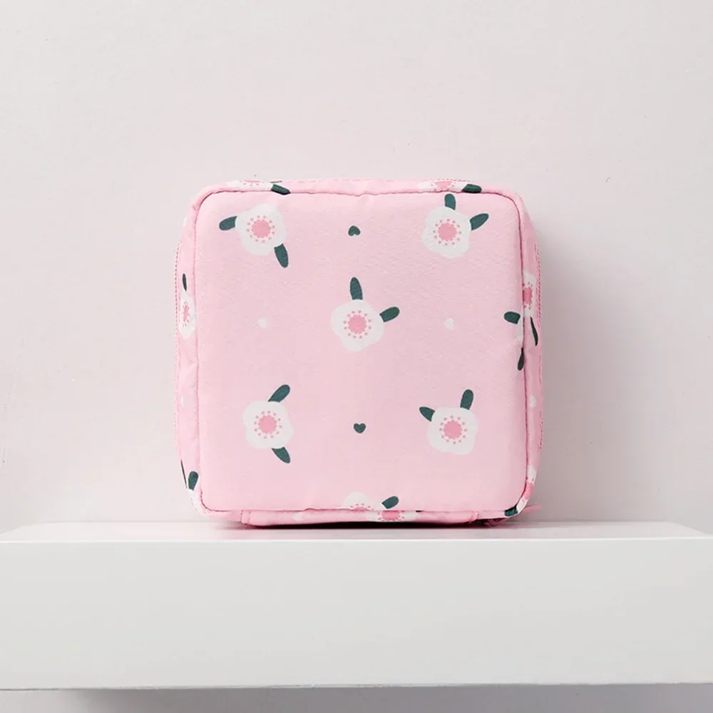 sac de rangement pour serviettes hygiéniques portables pour femmes, pochette pour tampon, serviettes, sacs à cosmétiques, organisateur, sac de maquillage pour dames, sac pour serviettes d'hygiène pour filles