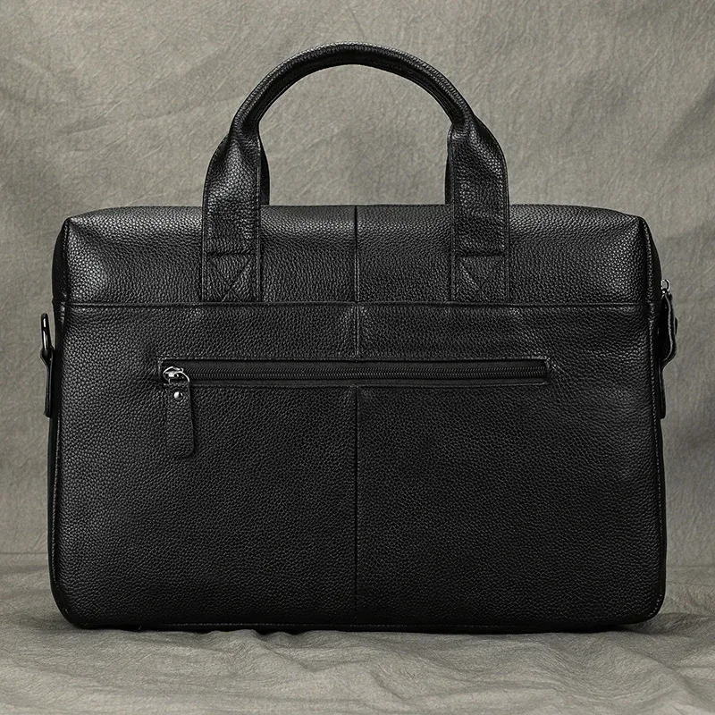 luufan-sac à main en cuir véritable pour homme, sac à bandoulière, sac à main pour ordinateur portable, a4, bureau, affaires, bombes, étui, convient pour pc 15"