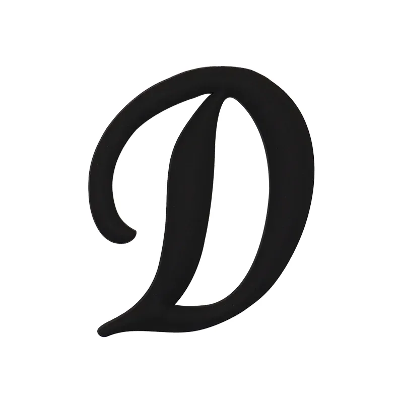 1 pièce breloque de sac à lettres noires, accessoires de mode, breloques de lettres de style latine pour sacs de plage, breloques a-z pour sacs fourre-tout
