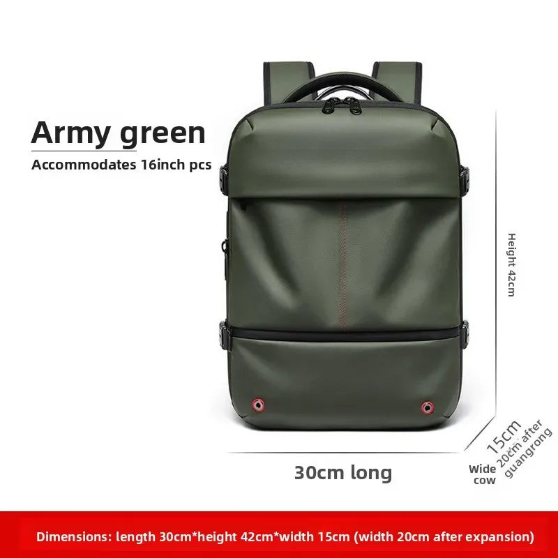 sac à dos à compression sous vide pour femmes, sac de voyage de grande capacité avec séparation humide et sèche, sac à bandoulière extensible