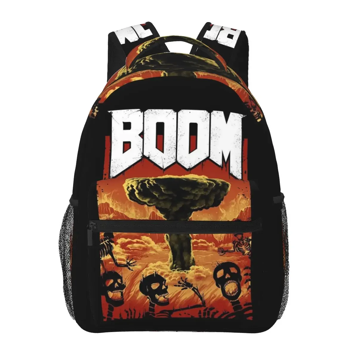 og doom slayer – sac à dos de jeu pour étudiants, sac d'école, sac à dos de randonnée, de voyage, pour garçons et filles, sac à livres à la mode, sacs à bandoulière