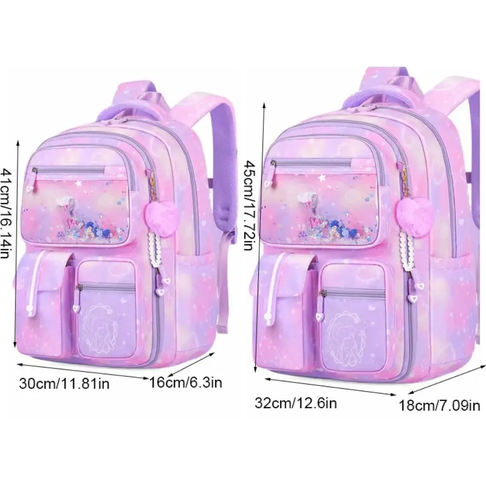 sac à dos portable pour enfants à ouverture latérale, en tissu oxford, avec plusieurs poches, grande capacité, style coréen, pour l'école et les voyages