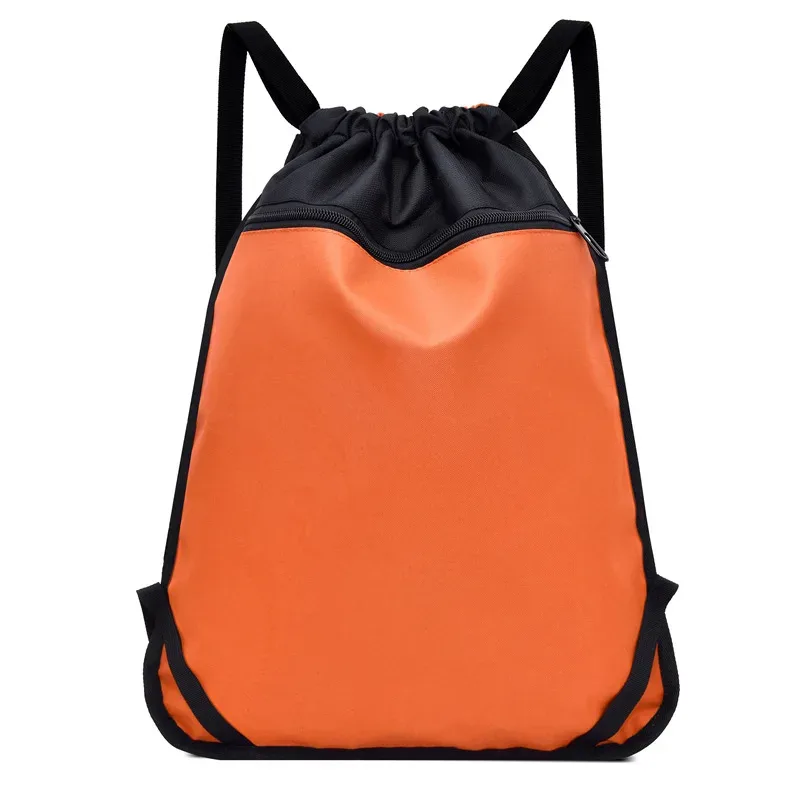 sac à dos de sport de voyage avec logo personnalisé, sac de grande capacité, sac à dos d'extérieur à cordon de serrage, sacs de fitness d'entraînement pour hommes et femmes