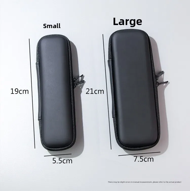 étui pour pinceaux de maquillage pour femmes, petit sac à cosmétiques noir pur, organisateur de stylos à rouge à lèvres, boîte de rangement d'outils de beauté, pochette longue à fermeture éclair