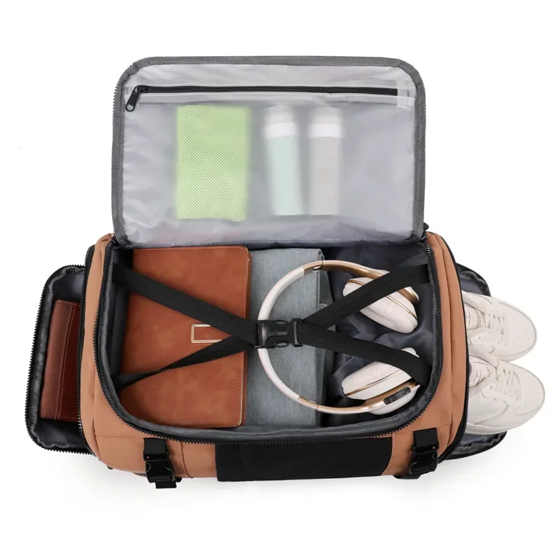 sac à dos de voyage décontracté pour hommes et femmes, sac à dos pour ordinateur portable de banlieue, sac à bagages de grande capacité, sac à deux épaules en nylon imperméable