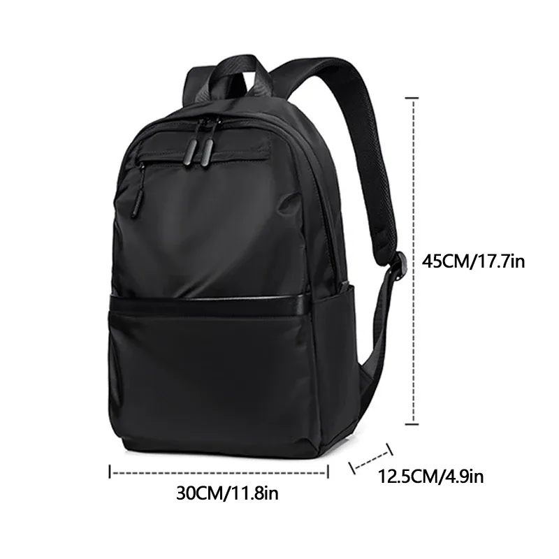 sac à dos étanche ultraléger de grande capacité pour homme, cartable d'école à la mode pour ordinateur portable de 15.6 pouces
