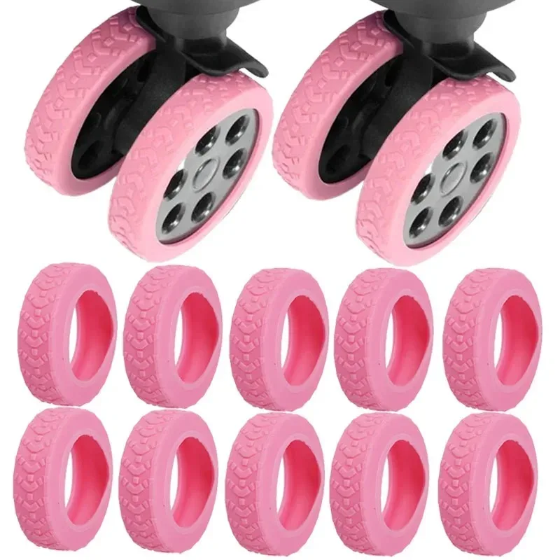 protecteur de roue en silicone anti-bruit, housses de roues de bagage optiques, degré d'usure, adapté à la plupart des roues de valise, roulette de chaise, 20 pièces, 4 pièces