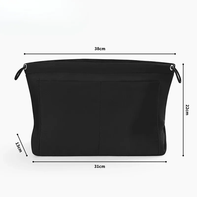 organisateur de sac à main multifonctionnel simple et élégant avec séparateurs pour le rangement de cosmétiques et de maquillage