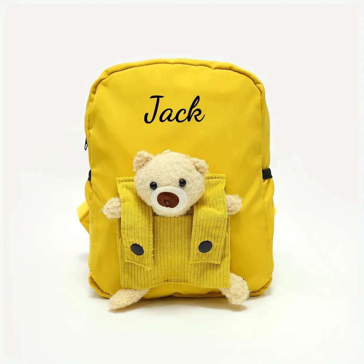 sac à dos personnalisé avec nom brodé d'ours en peluche mignon – sac à dos doux et durable pour le campus quotidien des tout-petits, cadeaux parfaits pour l'école