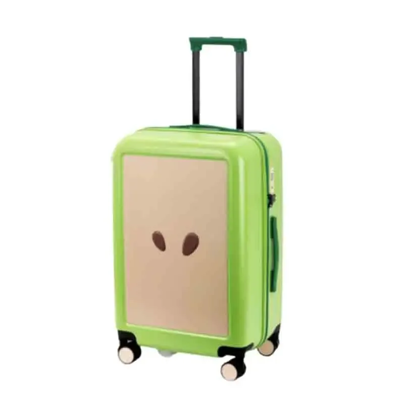 valise design pomme verte et pomme rouge 20 pouces 24 pouces, bagage à roulettes avec serrure tsa, roues silencieuses et durables |   unis