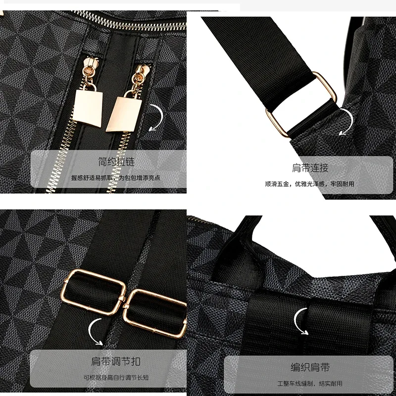 nouveau sac à dos grande capacité 2026, sac à bandoulière tendance style européen et américain, sac à dos mère-fille, sac de voyage décontracté